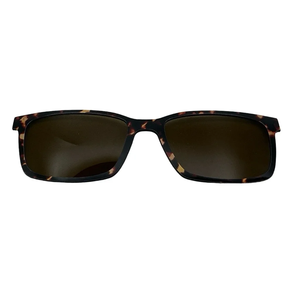 Pair Eyewear The Kirby T01 Tortoise Sun Top Frame Clip 54-17 Magnetic Sunglasses